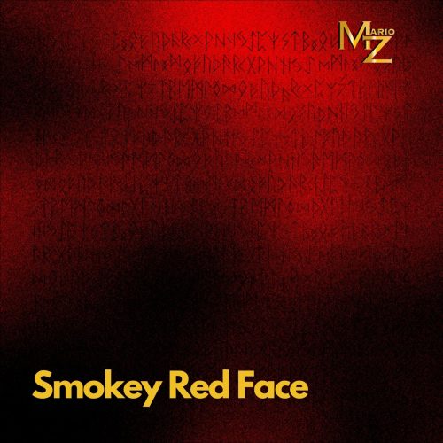 red and black typographic album cover